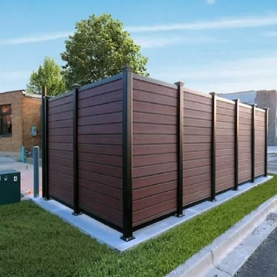 Outdoor Decorative Aluminium Horizontal Louver Garden Fence System Aluminum Fence Panels