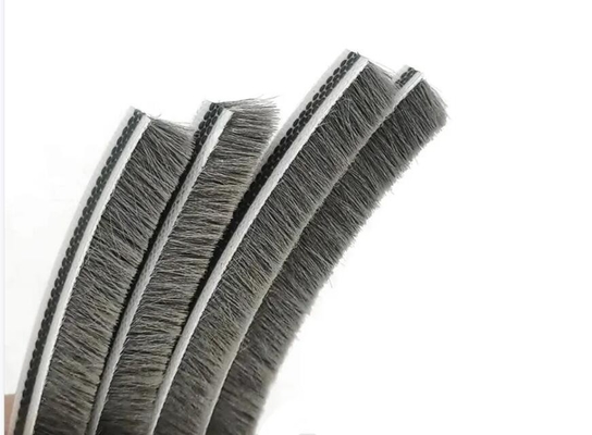 Black Aluminum Window And Door Weather Strip For 100%PP Dust Proof Doors And Windows