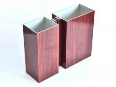 Simil Wood Aluminum Wood Grain Powder Coating Profile Meets International Standards