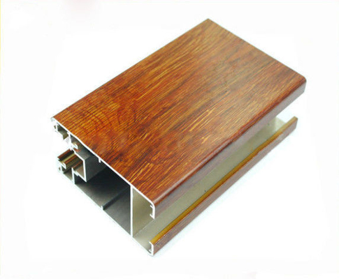 100000 Tons/Year SHENGXIN Wood Grain Transfer Aluminum Profile for Window and Door