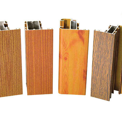 100000 Tons/Year SHENGXIN Wood Grain Transfer Aluminum Profile for Window and Door