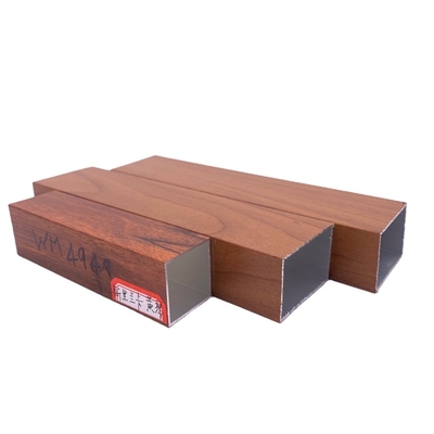 Aluminio Color Madera Tubo de Aluminio Grade 6000 Series Aluminium Profile for Window