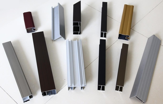 6000 Series Window and Door Aluminium Profiles with Powder Coated Surface Finish