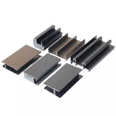 Professional Decoiling Service Champagne Anodized Aluminum Profile with Natural Finish