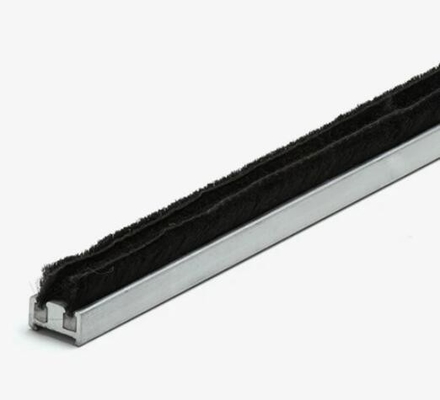 Brush Weather Stripping Felt Door Brush Strip for Modern Sliding Sash Window in Black