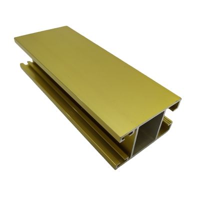 Professional Decoiling Service Champagne Anodized Aluminum Profile with Natural Finish