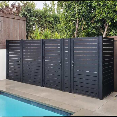 Alloy Modern Garden Black Vertical Tube Fence with Cutting Service and Powder Coating