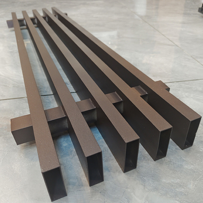 Square Function Protective Fence Panel Alloy Aluminium Metal Picket Fencing Panels