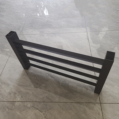 Square Function Protective Fence Panel Alloy Aluminium Metal Picket Fencing Panels
