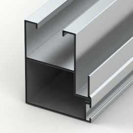 Structure Profile Durable Powder Coated Aluminium Profiles for Windows and Doors