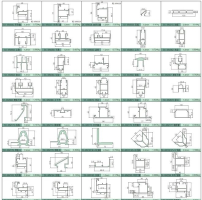 Powder Coated Aluminum Profile for Customized Window and Door Solutions Alloy 6082