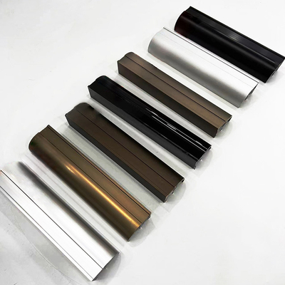 Min 0.3mm Wall Thickness Bronze Aluminium Profile for Doors and Windows Cutting Service