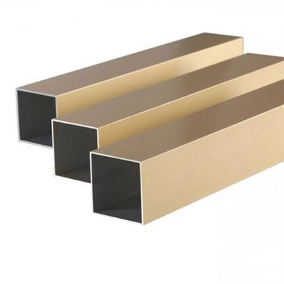 Customized Color Titanium Gold Aluminium Wardrobe Extrusion Profiles GB5237-2017 Standard