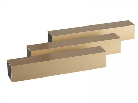 Customized Color Titanium Gold Aluminium Wardrobe Extrusion Profiles GB5237-2017 Standard