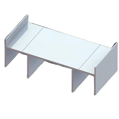 0.30mm Thickness RAL9010 9016 Powder Coated Aluminium Profiles for Window and Door