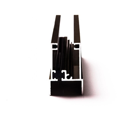 Bronze Anodized Aluminium Extrusion Window Frame with 6063 Aluminum Alloy Structure