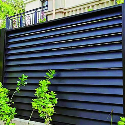 Cutting Service Anodized Modern Aluminum Gate for Sophisticated Metal Fence Design
