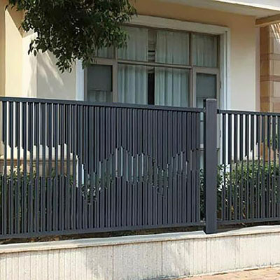 Pool Fence Grade 6000 Series Aluminum Ornamental Metal Fencing Panel for Protection