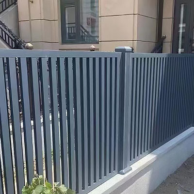 Aluminum Fencing System Gate Decorative Panel in Black with Cutting Service Availabl