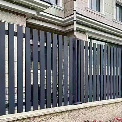 Outdoor Decorative Panel Fence and Gate Custom Aluminum Fencing System 5.8-6.0M Length
