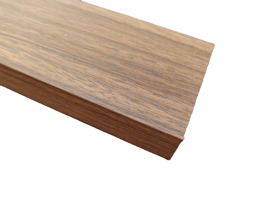 Customized Thickness 0.30mm Wooden Grain Transfer Aluminium Profile for Windows and Doors