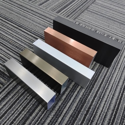 Anodized Surface Finish Aluminium Square Tube Profiles for Decoration in Square Shape