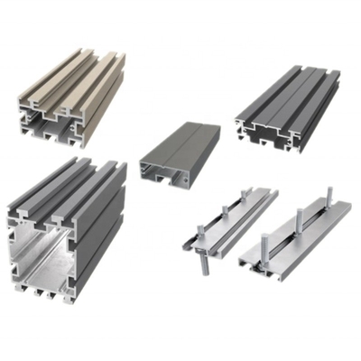 6063 Silver Black Color T Slot Aluminum Profiles for DIY Length 0.5-6.0M Grade 6000 Series