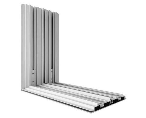 Silver Floor-Standing Poster Display Frame Snap Edge Aluminum Profiles Frames for Shop