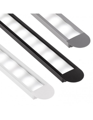Aluminium Extrusion LED Profile for Decorative Lighting Silver Tolerance ±1% Shengxin
