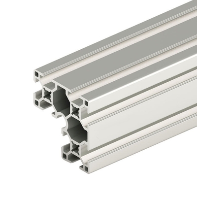 6063-T5 Profile Silver Anodized Aluminium Extrusion T Slot with Decoiling Processing