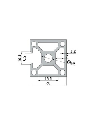 Aluminum Alloy Profile 6063-T5 Profile Silver Anodized 4040 4080 V Slot Extrusion Profiles