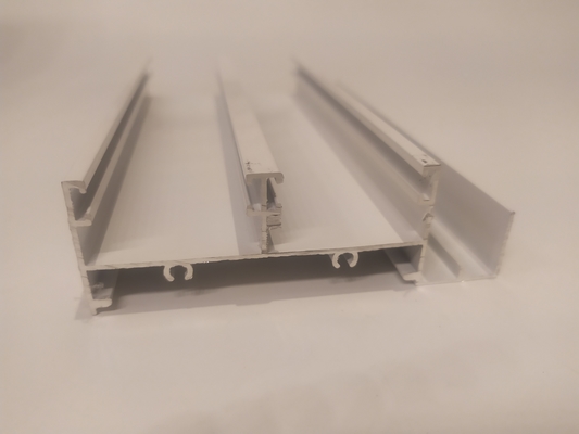 Custom Length Extrusion Aluminum Profiles with Machining in Blanco and Negro Color