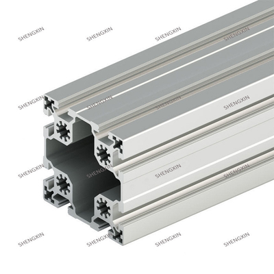 Welding Service T Slot Silver Anodized Aluminium Extrusion Profiles for Customized Size