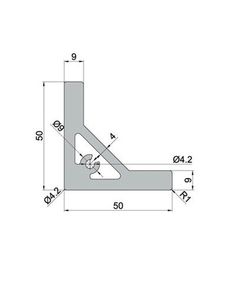 Customized 6063 Silver Anodized Grade 6000 Series Aluminium Extrusion Profiles V Slot