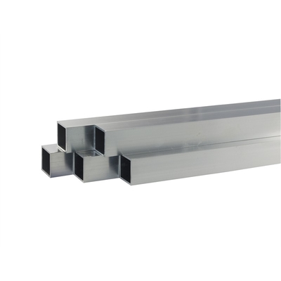 Wood Color Aluminum Square Tube with Welding Service 1.5x0.75mm Customized Thickness