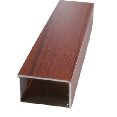 Aluminio Color Madera Tubo de Aluminio Grade 6000 Series Aluminium Profile for Window