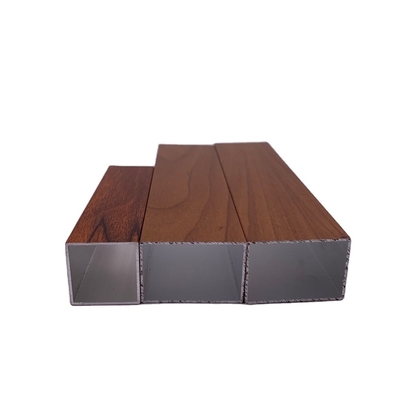 Aluminio Color Madera Tubo de Aluminio Grade 6000 Series Aluminium Profile for Window