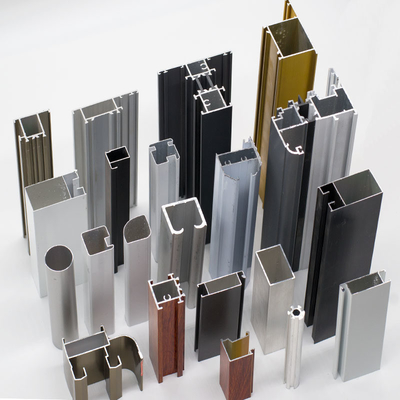 Aluminio Color Madera Tubo de Aluminio Grade 6000 Series Aluminium Profile for Window