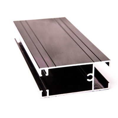 Custom 6063 Aluminum Alloy Louver Kitchen Cabinet Partition Wardrobe Extruded Profiles