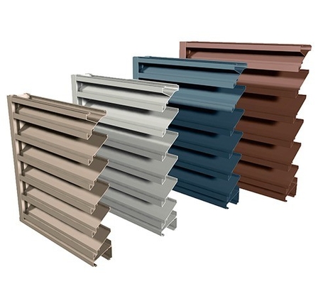 Aluminium Roller Blind Pelmets Extrusion Profile with Punching Drilling from Top