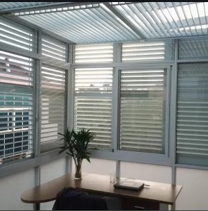 Aluminium Roller Blind Pelmets Extrusion Profile with Punching Drilling from Top