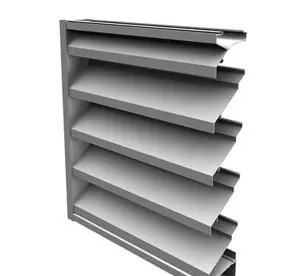 Adjustable Louvre Shutter System Shengxin Aluminium Alloy Frame with Rotatable Blades