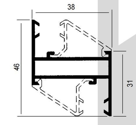 Colombia Series7038 5020 3831 744 8025 Shengxin 6063 T5 Aluminum Extrusion Profiles for Door