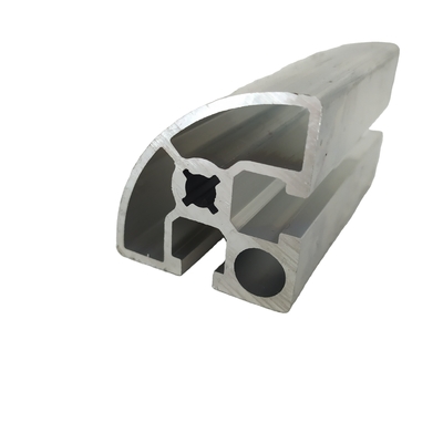 6063/6061 T5 Aluminium Structural Frame for Square and Round Tubes Mill Finish Profiles