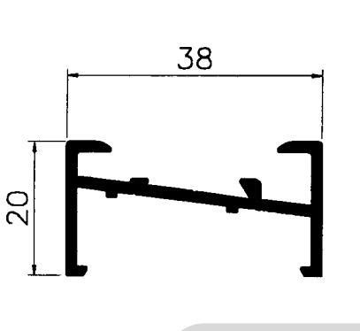 7038 8025 744 3825 5020 3831 Aluminum Extrusion Profile for Colombia Windows and Doors