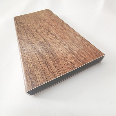 5.8-6.0M Length 3D Wood Grain Aluminium Extrusion Profiles for Windows Doors Pergola Floor