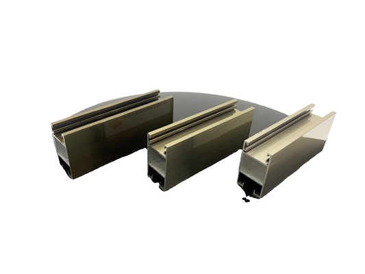 Powder Coating Square Aluminium Profile for Windows and Doors GB5237-2008 Standard