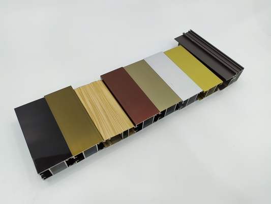 T3-T8 Temper Aluminium Extrusion Profiles for Window and Door Frames in Square Shape
