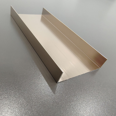 0.30mm Thickness Customized Anodized Aluminium Profile for Glass Railing U Shape
