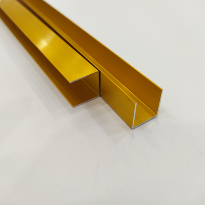 0.30mm Thickness Customized Anodized Aluminium Profile for Glass Railing U Shape